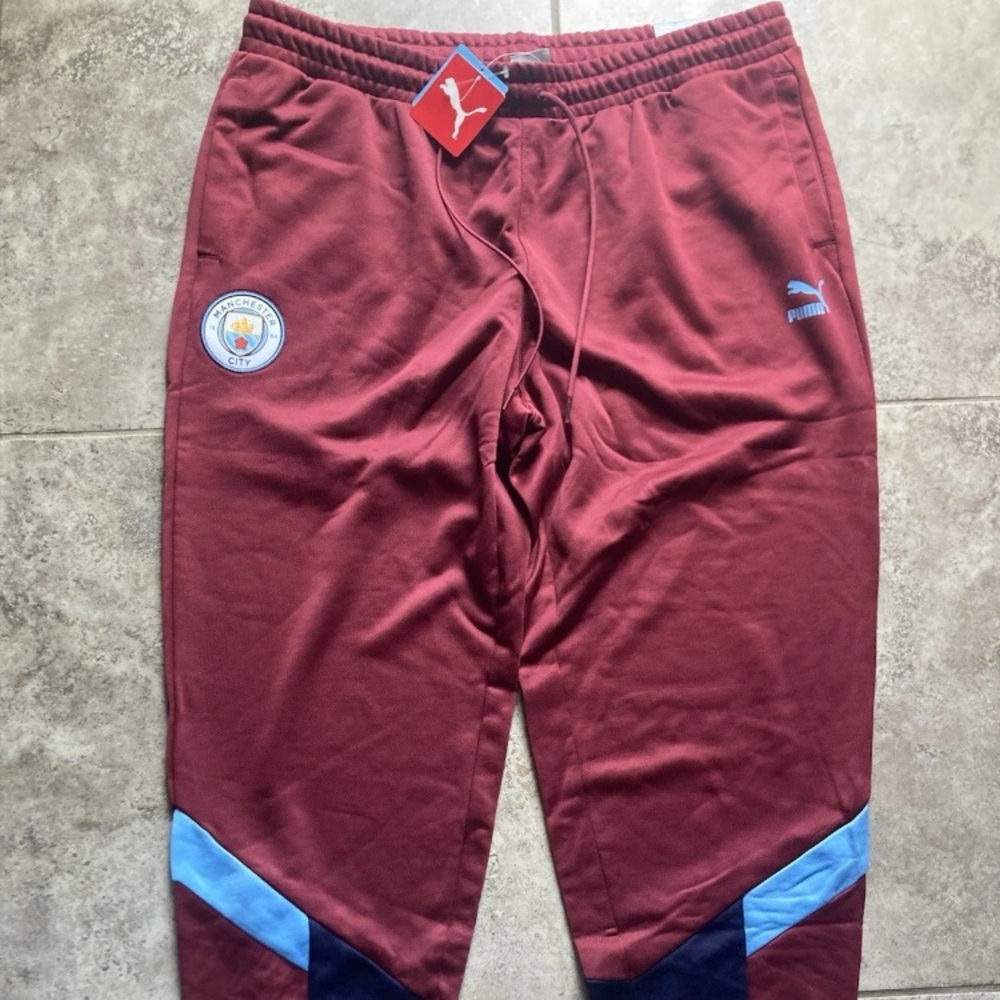 PUMA Manchester City Iconic Soccer Track Pants 756667-31 Men's Size XXL NEW FC